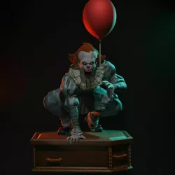Pennywise statue 3D print model