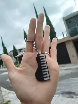 Piano Shape Keychain