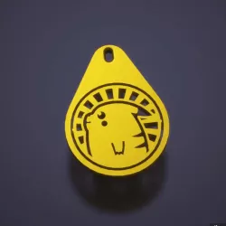 PIKACHU COIN KEYCHAIN POKEMON