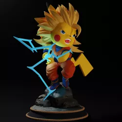 Pikachu cosplay Goku
