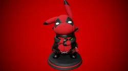 Pikachu - Deadpool 3D print model