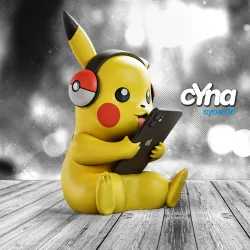 Pikachu Pokephone Charging Station