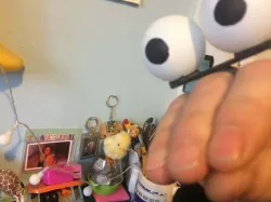 Ping Pong ball finger puppet
