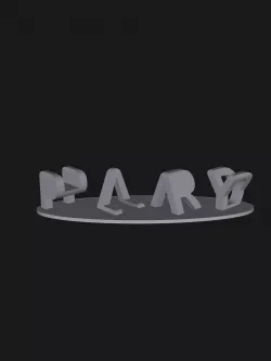 PLAY HARD Ambigram