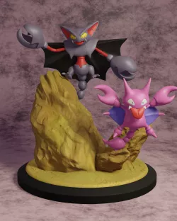Pokemon diorama gligar / gliscor