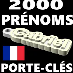 PORTE-CLÉS PERSONNALISÉS POUR LE TOP 2000 DES PRÉNOMS