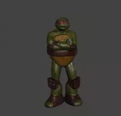 RAPHAEL TMNT 80S NINJA TURTLES VINTAGE .OBJ .STL