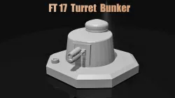Renault FT17 Tank Turret Bunker ww1 ww2