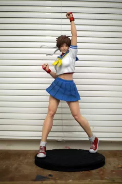Sakura Kasugano Street Fighter Fan Art Statue 3d Printable