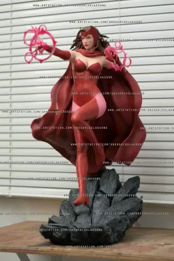 Scarlet Witch Fan Art Statue 3d Printable