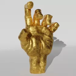 sculpted hand