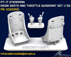 SEAT - THROTTLE QUADRANT - MAP CASE PT-17 Stearman Kaydet ICM 3D model