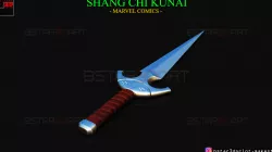 SHANG CHI Weapon - Death Dealer Kunai - Marvel Legend Comics 3D print model