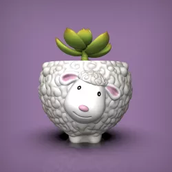 Sheep planter 3D print model
