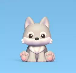 Sitting Wolf