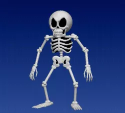 Skeleton from Cuphead
