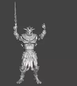 SKELETOR MASTERS OF THE UNIVERSE MOTU DOLL .STL .OBJ