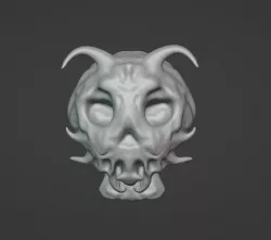 Skull Of Doom (3d printable)