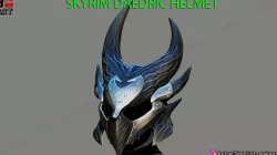 SKYRIM DAEDRIC HELMET -The Elder Scrolls Masks 3D print model