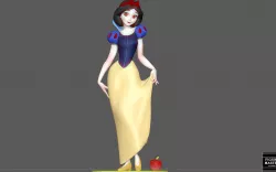 SNOW WHITE DISNEY PRINCESS CHARACTER CUTE GIRL ANIME WOMANSTATUE 3D print mode