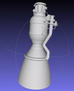 Space-X Merlin 1D Rocket Engine Printable Desk