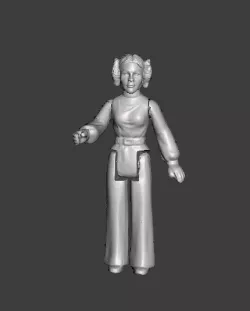 SPACEBALLS PRINCESS VESPA 3.75 STYLE KENNER ARTICULATED .STL . 0BJ