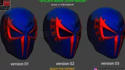Spider Man 2099 mask -Spider man Helmet - Marvel comics 3D print model