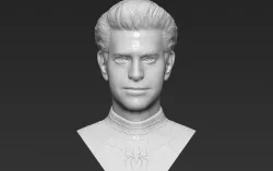 Spider-Man Andrew Garfield bust 3D printing ready stl obj formats