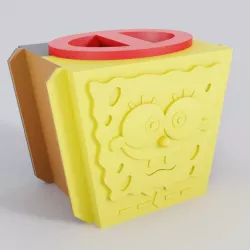 SPONGEBOB PENCIL HOLDER OR FLOWERPOT MOLD