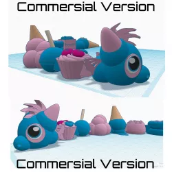 Sprinkles articulating candy dragon *Commersial Version*
