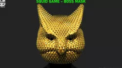 Squid Game Mask - Boss Mask Cosplay 3D print model