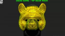 Squid Game Mask - Vip Bear Mask Cosplay 3D Print Model