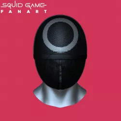 Squid Game SOLDIER MASK Squid Game SOLDIER MASK Fanart - Cosplay // Squid Game Soldier Mask