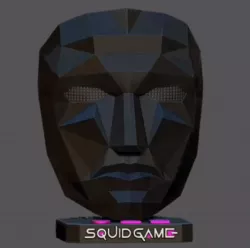 STAND BASE SQUID GAME MASKS FOR DECOR