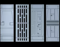 Star Wars Death Star Wall Panels for 3.75" figure Dioramas