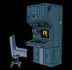 Star Wars Hoth Echo Base Computer & Chair for 3.75" figures