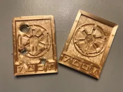 Star Wars Imperial Credits Damaged and Clean