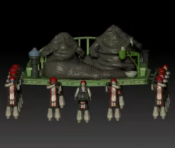 STAR WARS .STL THE BOOK OF BOBA FETT OBJ. LITTER PACK 3D KENNER STYLE ACTION FIGURE.