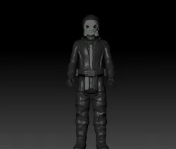 STAR WARS .STL THE BOOK OF BOBA FETT OBJ. PYKE SOLDIER AND LEADER 3D KENNER STYLE ACTION FIGURE.