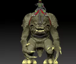 STAR WARS .STL THE BOOK OF BOBA FETT OBJ. THE RANCOR 3D KENNER STYLE ACTION FIGURE.