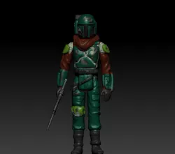 STAR WARS .STL THE MANDALORIAN, THE MARSHALL, Cobb Vanth OBJ. KENNER STYLE ACTION FIGURE.