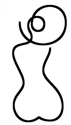 stickers nude woman