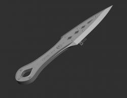 STL 3d file of Wraith Heirloom kunai from Apex Legends