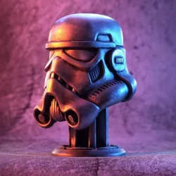 Stormtrooper Helmet on Piedestal (fan art)