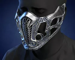 Sub-Zero mask from Mortal Kombat 2021
