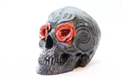 Sugar Skull Roses for Halloween Decoration Goth Decoration Mexican Skull Catrina