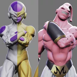 Super Buu - Frieza - Golden frieza