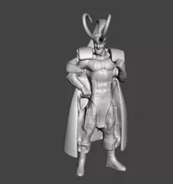 SUPER HEROES MARVEL LOKI VINTAGE .STL .OBJ FIGURE