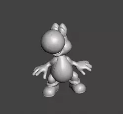 Super Mario Bros - Yoshi Figure .stl .obj