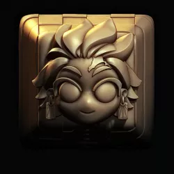 Tanjiro Kamado // Demon Slayer ( keycaps, keyboard )